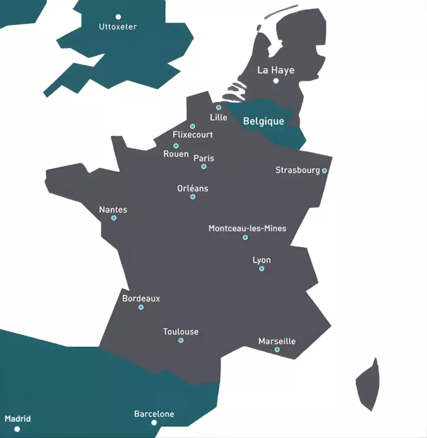 Agences Spaciotempo en Europe