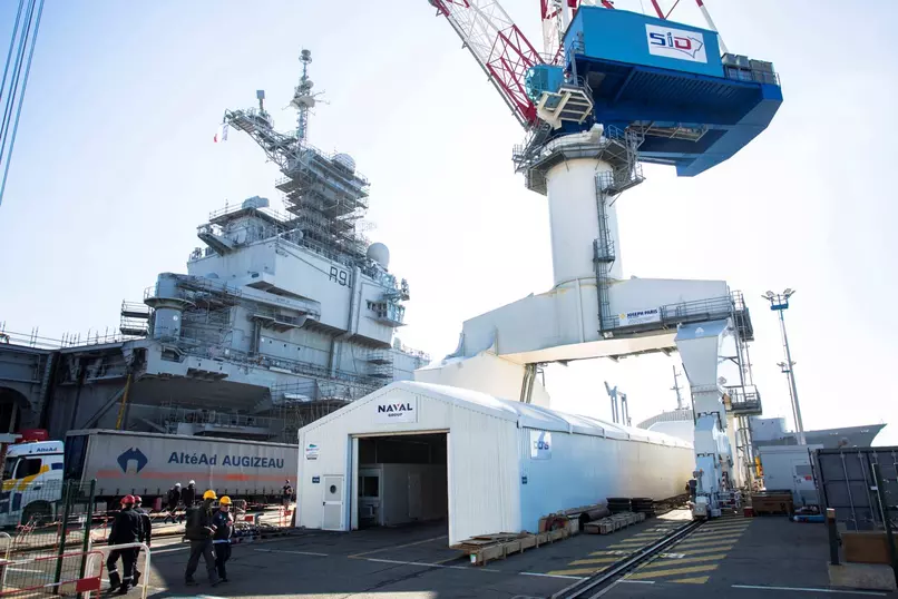 Solution de stockage de pièces détachées du porte-avions Charles de Gaulle