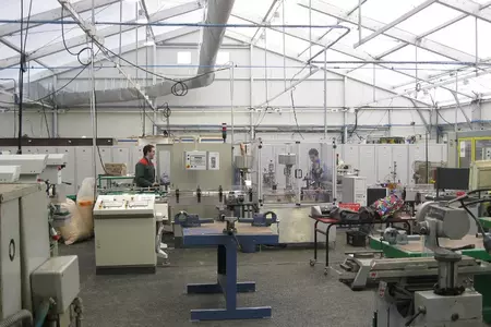 Atelier provisoire de production