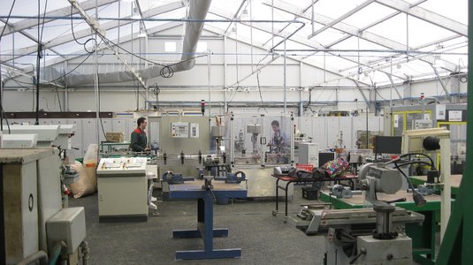 Atelier provisoire de production