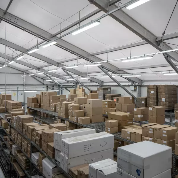 Zone de stockage de marchandises