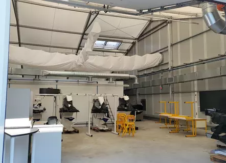 Bâtiment de production temporaire