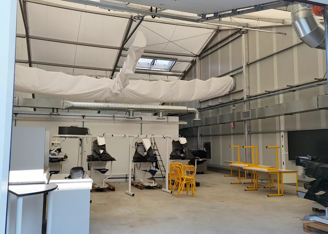 Bâtiment de production temporaire